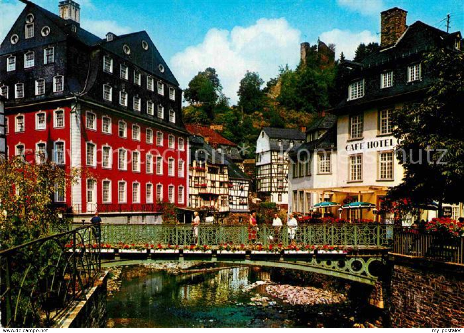 72910910 Monschau Rotes Haus Cafe Hotel Burgruine Haller Monschau - Monschau