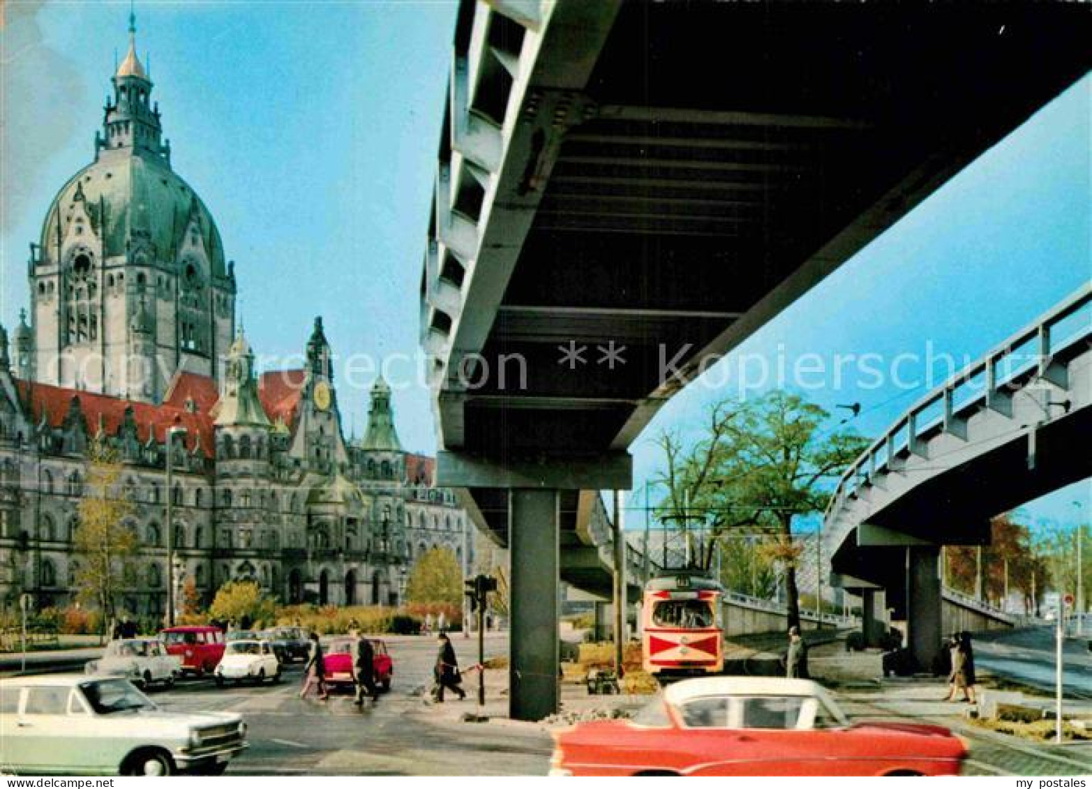 72910778 Hannover Auffahrt Der Neuen Stahlhochstrasse Rathaus Hannover - Hannover