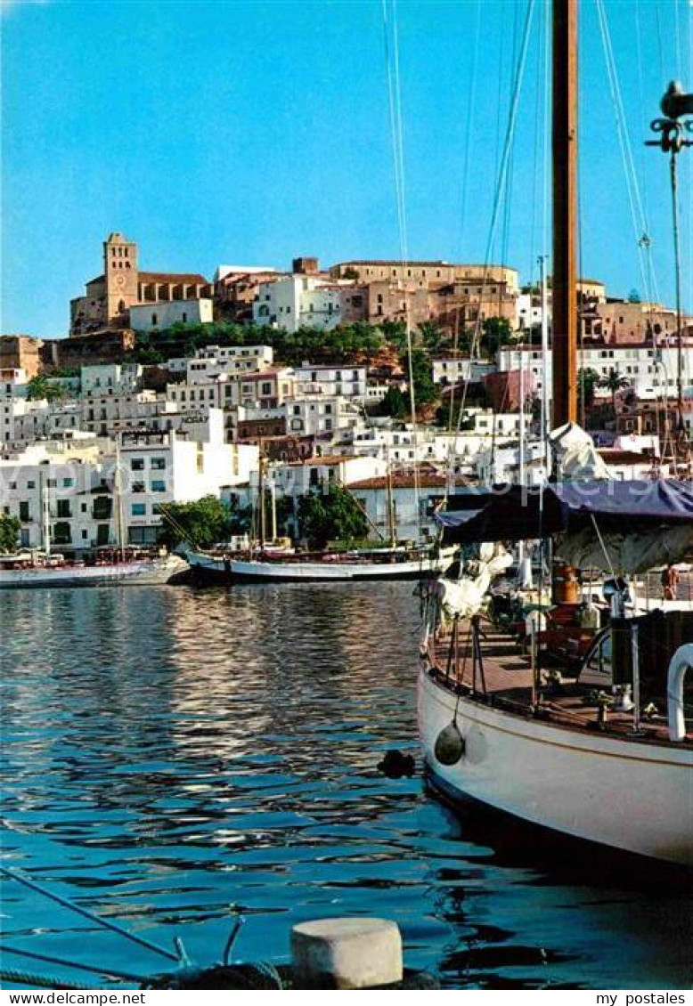 72910179 Ibiza Islas Baleares Vista Parcial De La Ciudad Il Puerto Ibiza - Autres & Non Classés