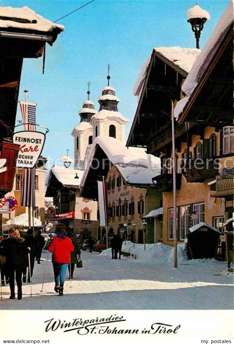 72910099 St Johann Tirol Ortspartie Im Winter St. Johann In Tirol - Sonstige & Ohne Zuordnung
