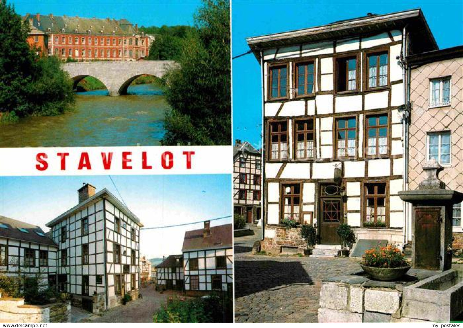 72910062 Stavelot Liege Bruecke Fachwerk Stavelot Liege - Andere & Zonder Classificatie