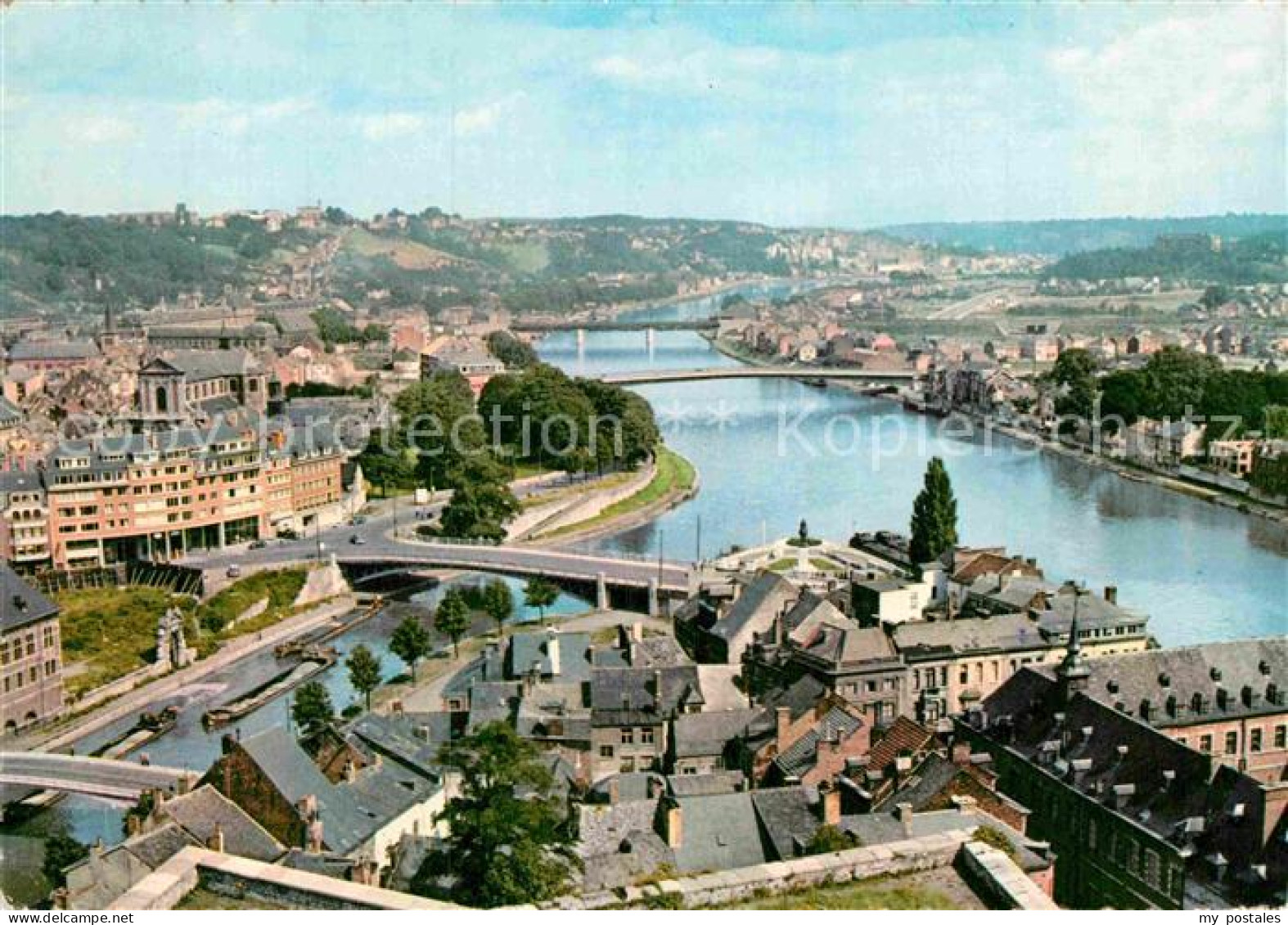 72910060 Namur Wallonie Fliegeraufnahme Confluent Sambre Et Meuse Namur - Namur