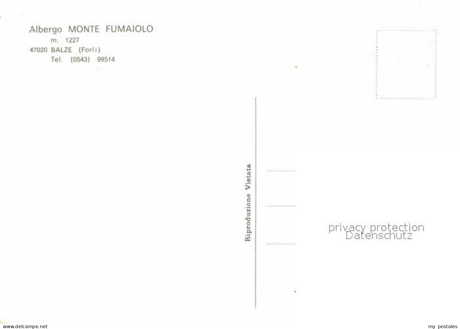 72909361 Balze Albergo Monte Fumaiolo Balze - Sonstige & Ohne Zuordnung