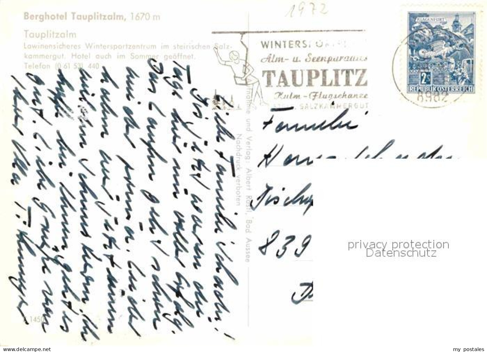 72909278 Tauplitzalm Berghotel  Tauplitz Steirisches Salzkammergut - Autres & Non Classés