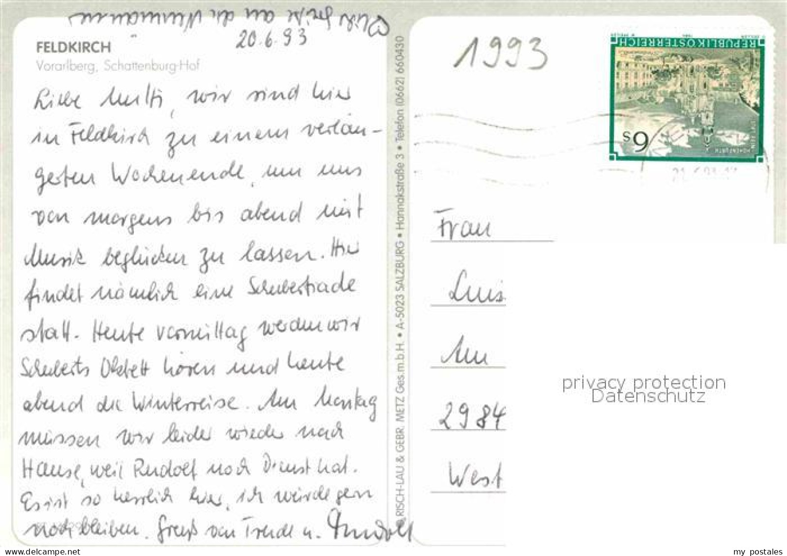 72909189 Feldkirch Vorarlberg Schattenburg-Hof Feldkirch - Andere & Zonder Classificatie