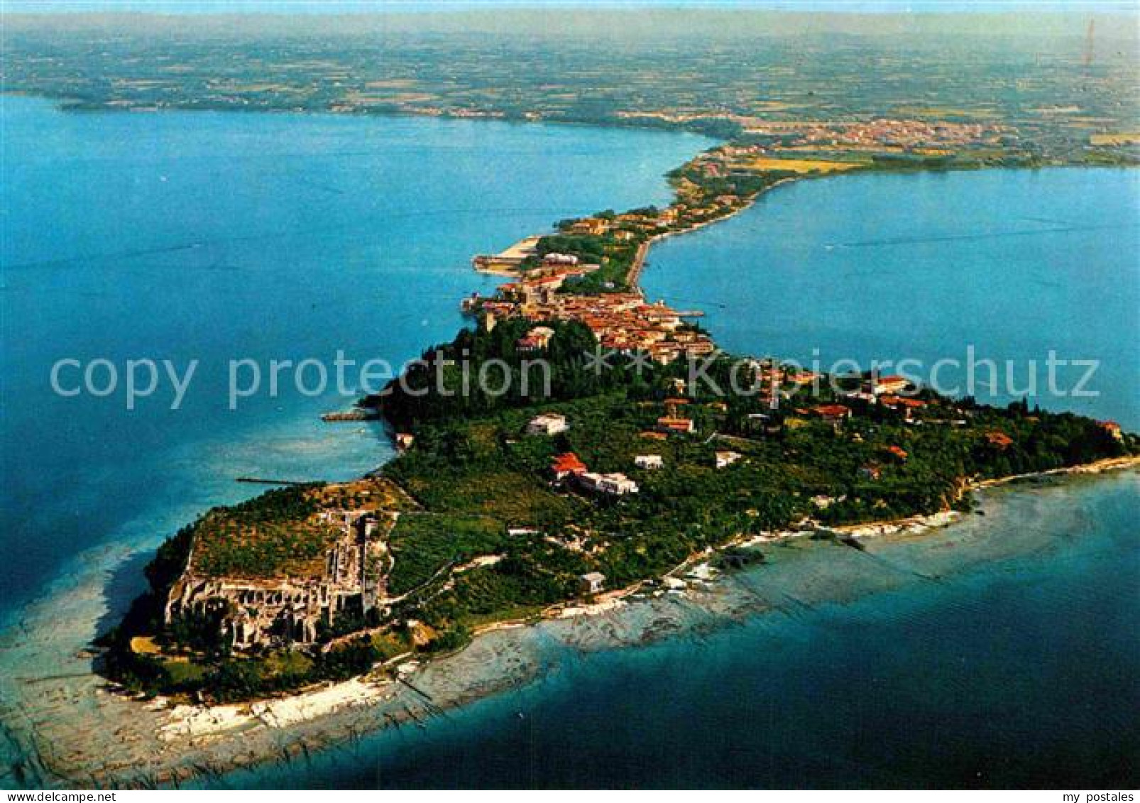 72909163 Sirmione Lago Di Garda Halbinsel Gardasee Fliegeraufnahme Sirmione Lago - Other & Unclassified