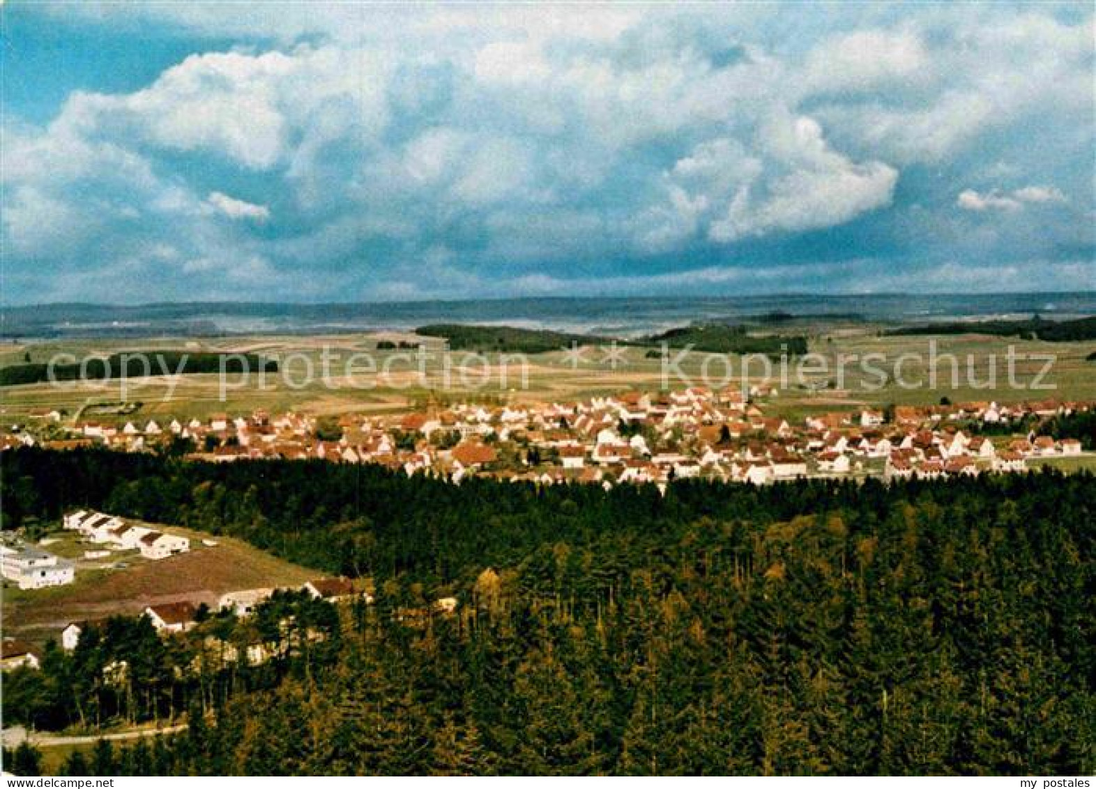 72909132 Bad Duerrheim Panorama Blick Vom Waldcafe Kurort Im Schwarzwald Bad Due - Bad Duerrheim