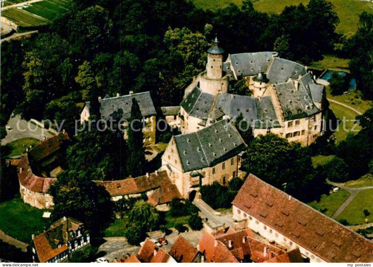 72909076 Buedingen Hessen Schloss Luftkurort Fliegeraufnahme Buedingen - Andere & Zonder Classificatie