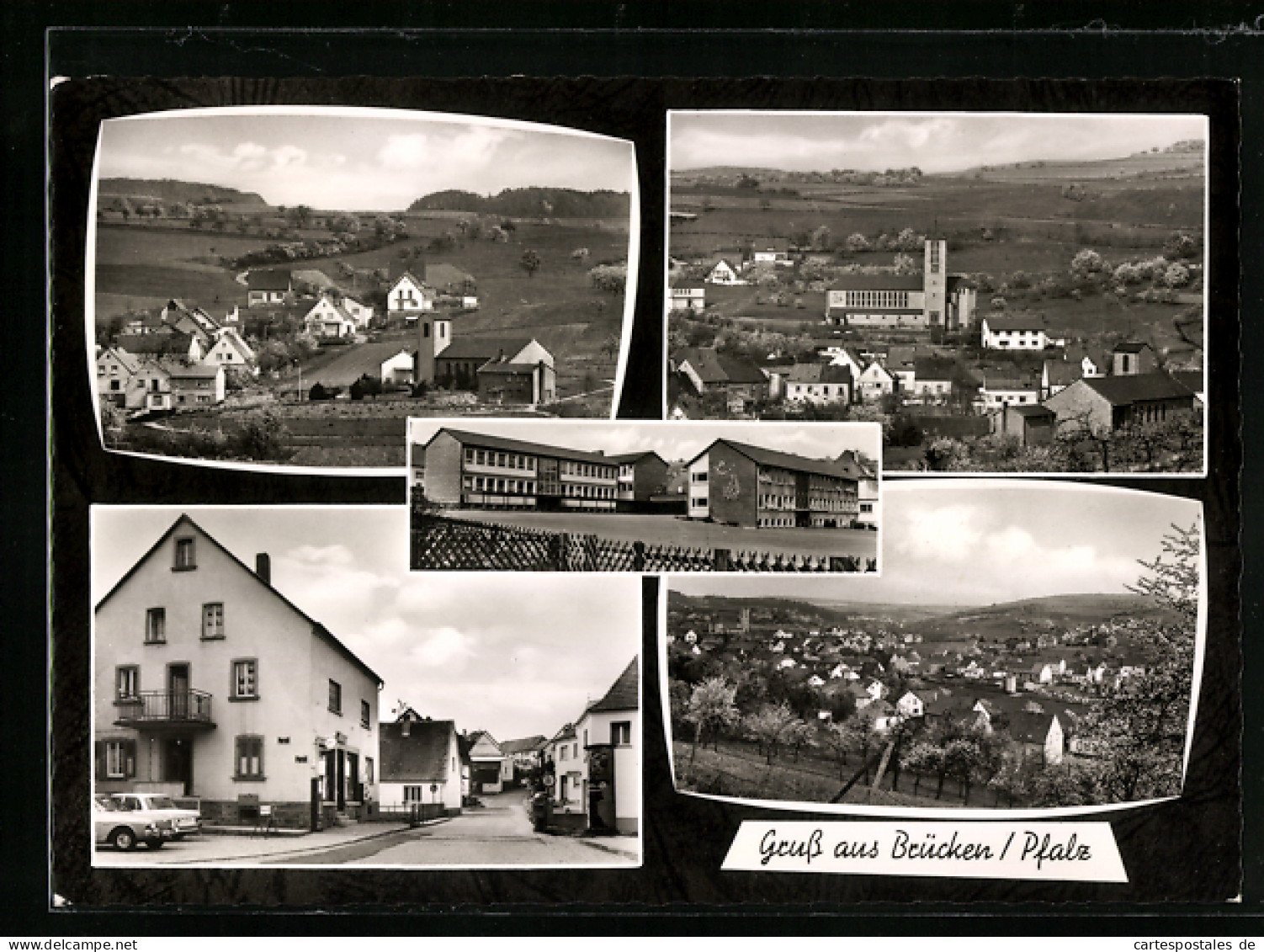 AK Brücken /Pfalz, Ortsansicht Aus Der Vogelschau  - Andere & Zonder Classificatie