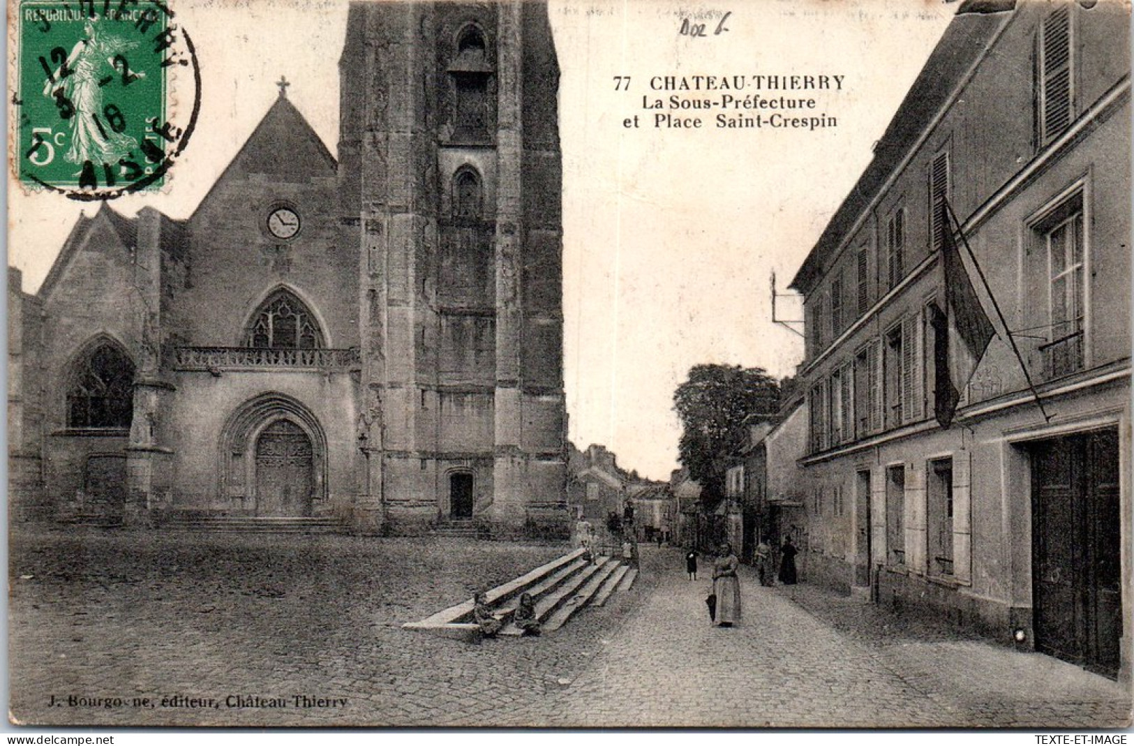 02 CHATEAUTHIERRY - Sous Prefecture & Place Saint Crespin  - Sonstige & Ohne Zuordnung