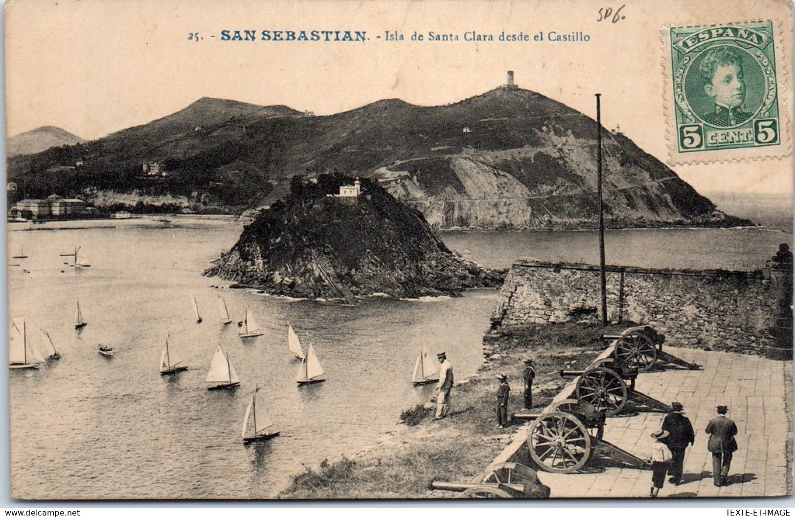 Espagne - SAN SEBASTIAN - Isla De Santa Clare Desde El Castillo - Other & Unclassified