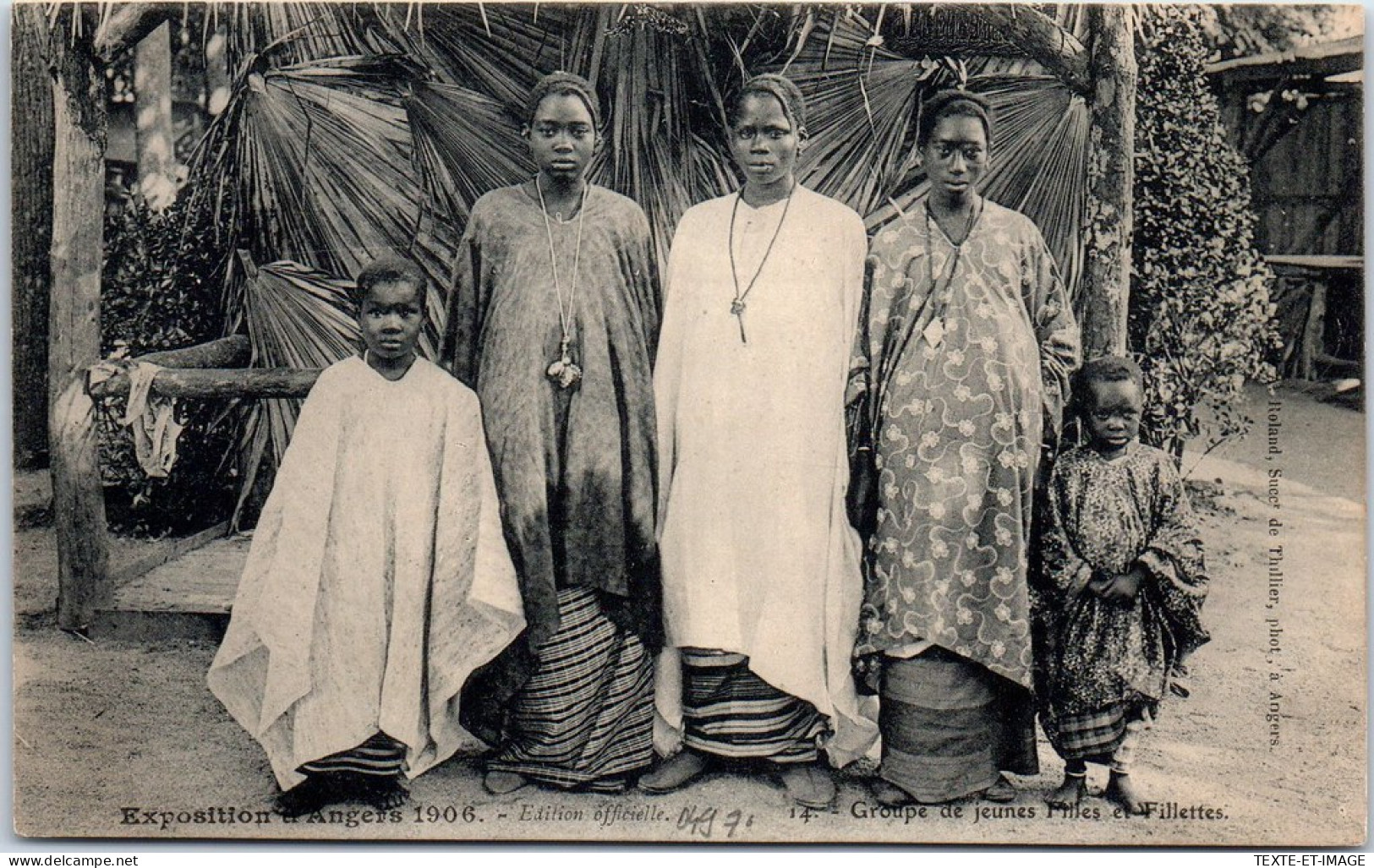 49 ANGERS - EXPOSITION 1906,  Groupe D'africains  - Angers