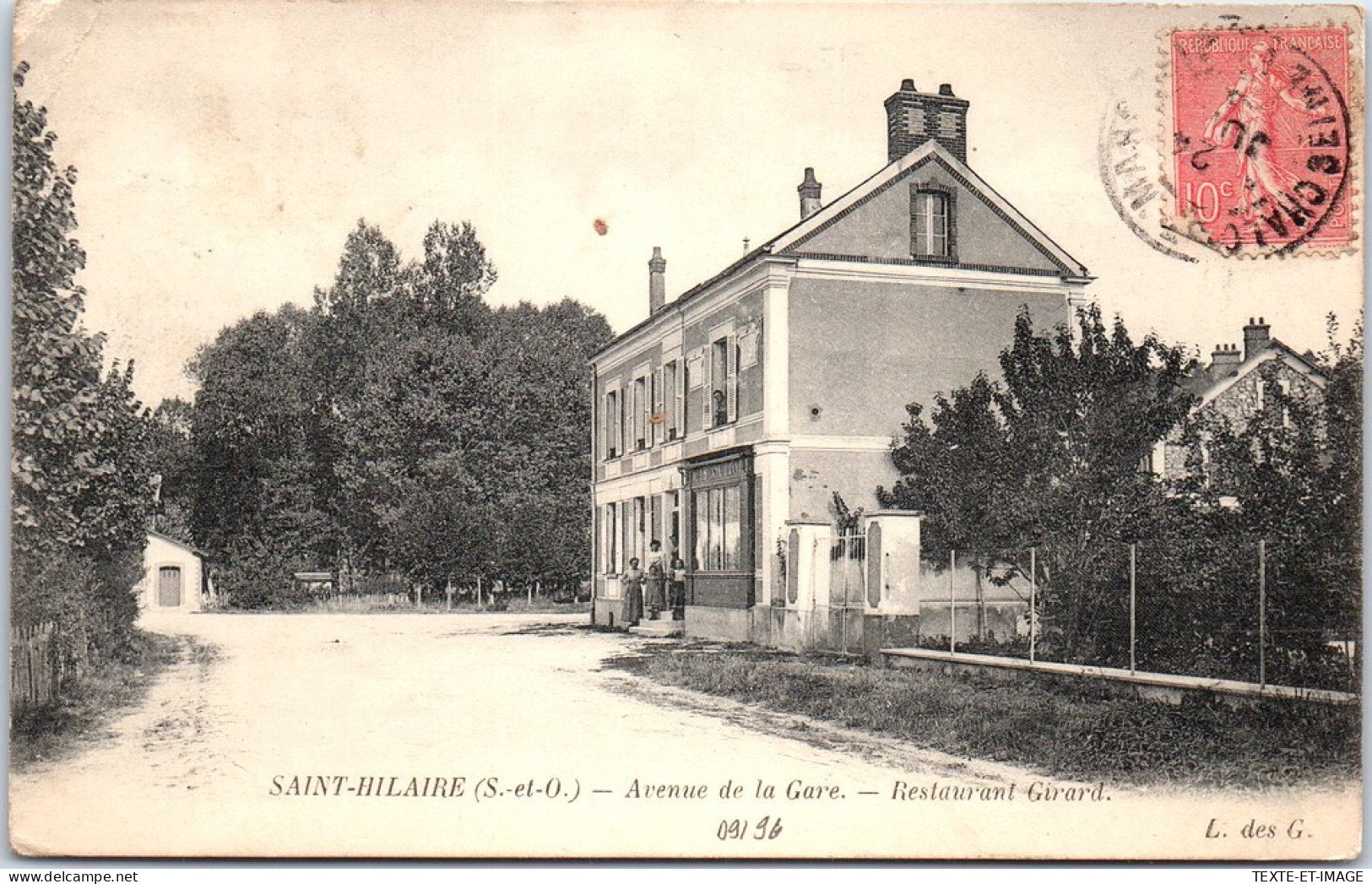 91 SAINT HILAIRE - Avenue De La Gare, Restaurant Girard. - Sonstige & Ohne Zuordnung