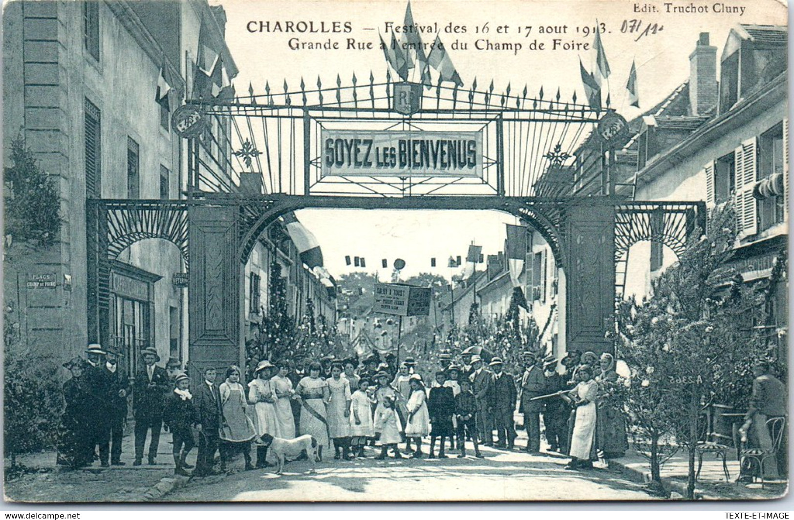 71 CHAROLLES - Festival De 1913, La Grande Rue. - Charolles