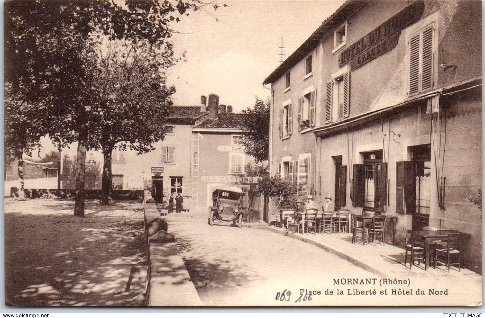 69 MORMANT - Place De La Liberte Et Hotel Du Nord  - Autres & Non Classés