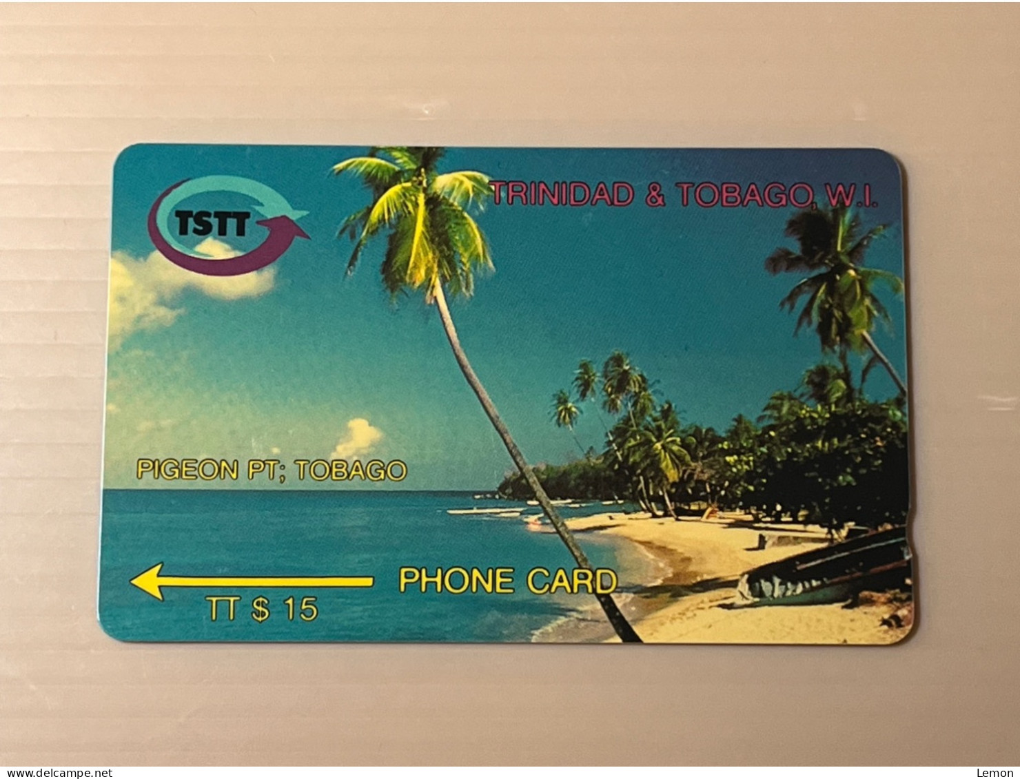 (No Control Number) Unused Trinidad & Tobago Telecom GPT Phonecard -  Pigeon Pt; Tobago, Set Of 1 Unused Card - Trinité & Tobago