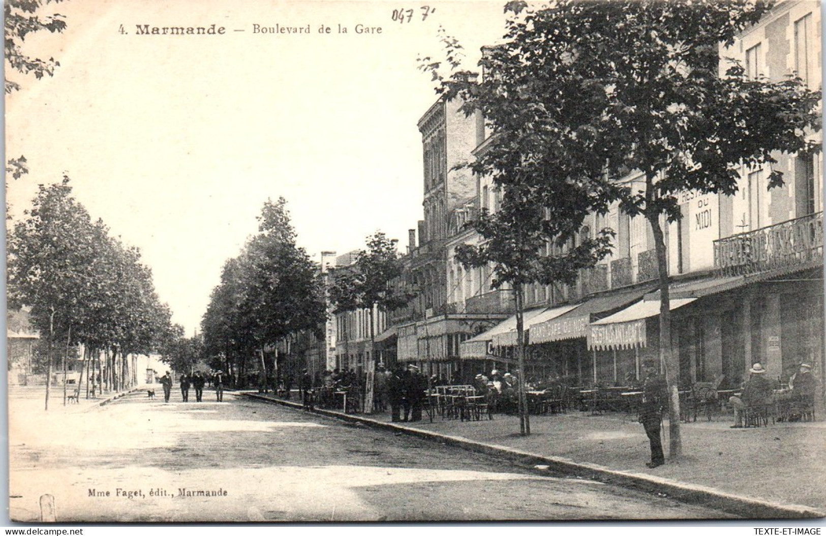 47 MARMANDE - Le Boulevard De La Gare, Perspective  - Marmande
