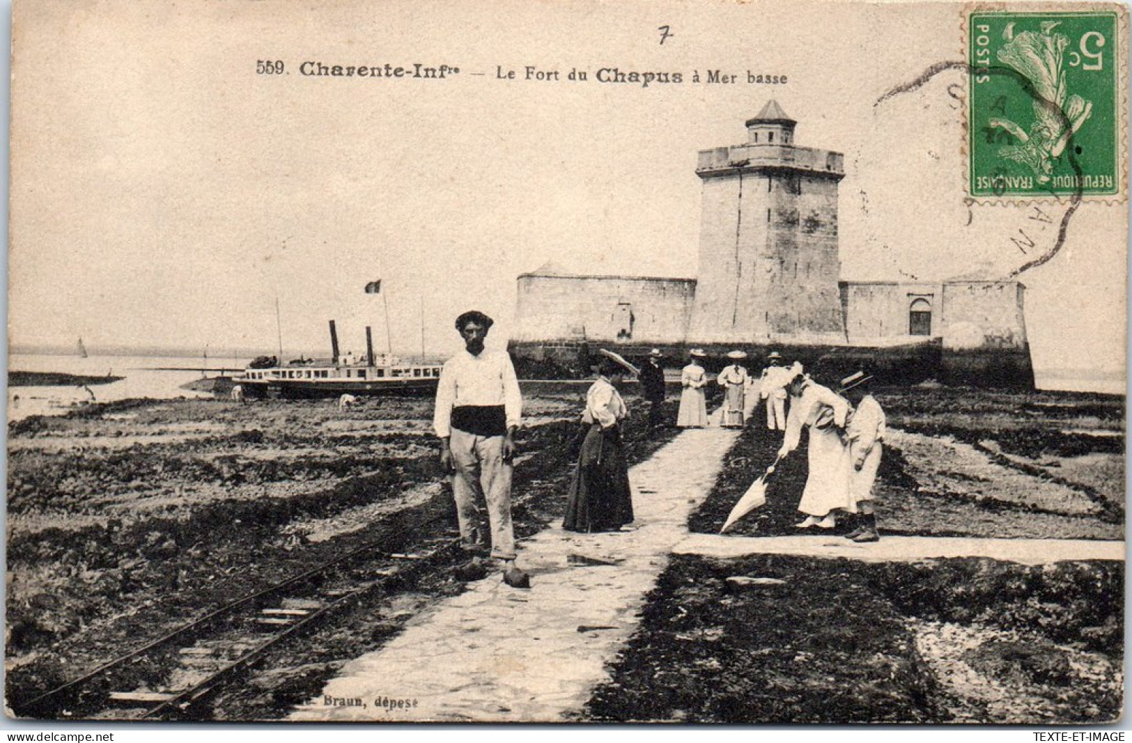 17 MARENNES - Le Fort Du Chapus A Maree Basse. - Autres & Non Classés