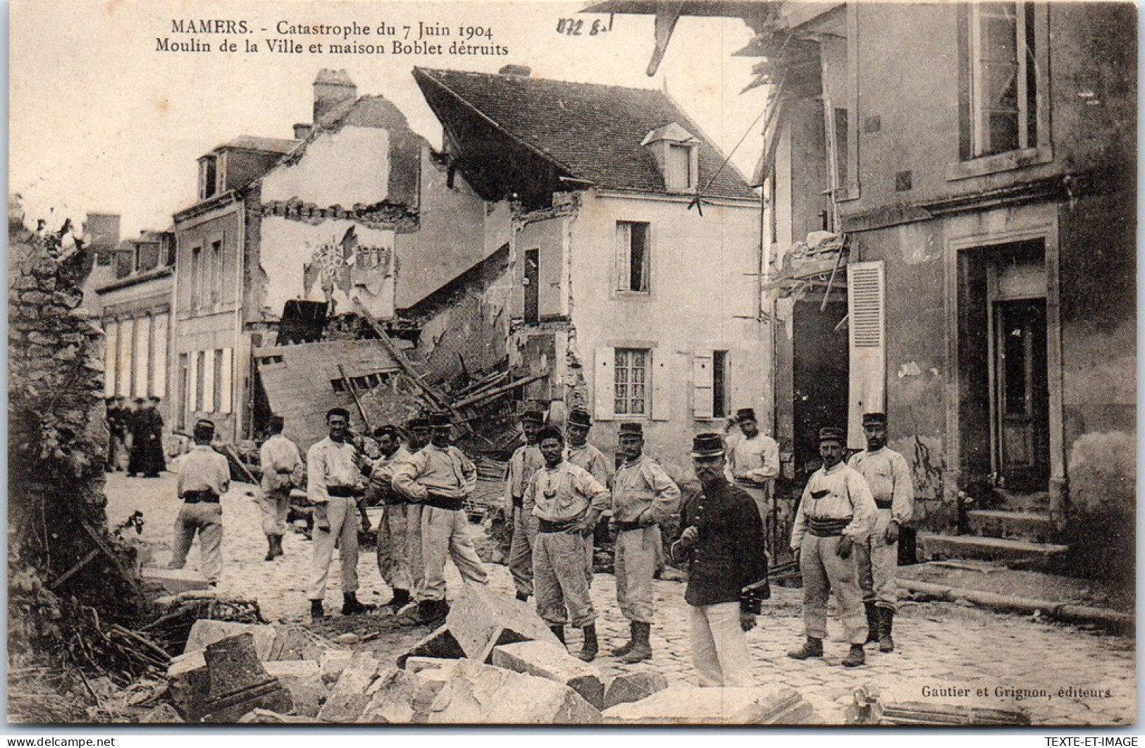 72 MAMERS - Catastrophe De 1904, La Maison Boblet  - Mamers