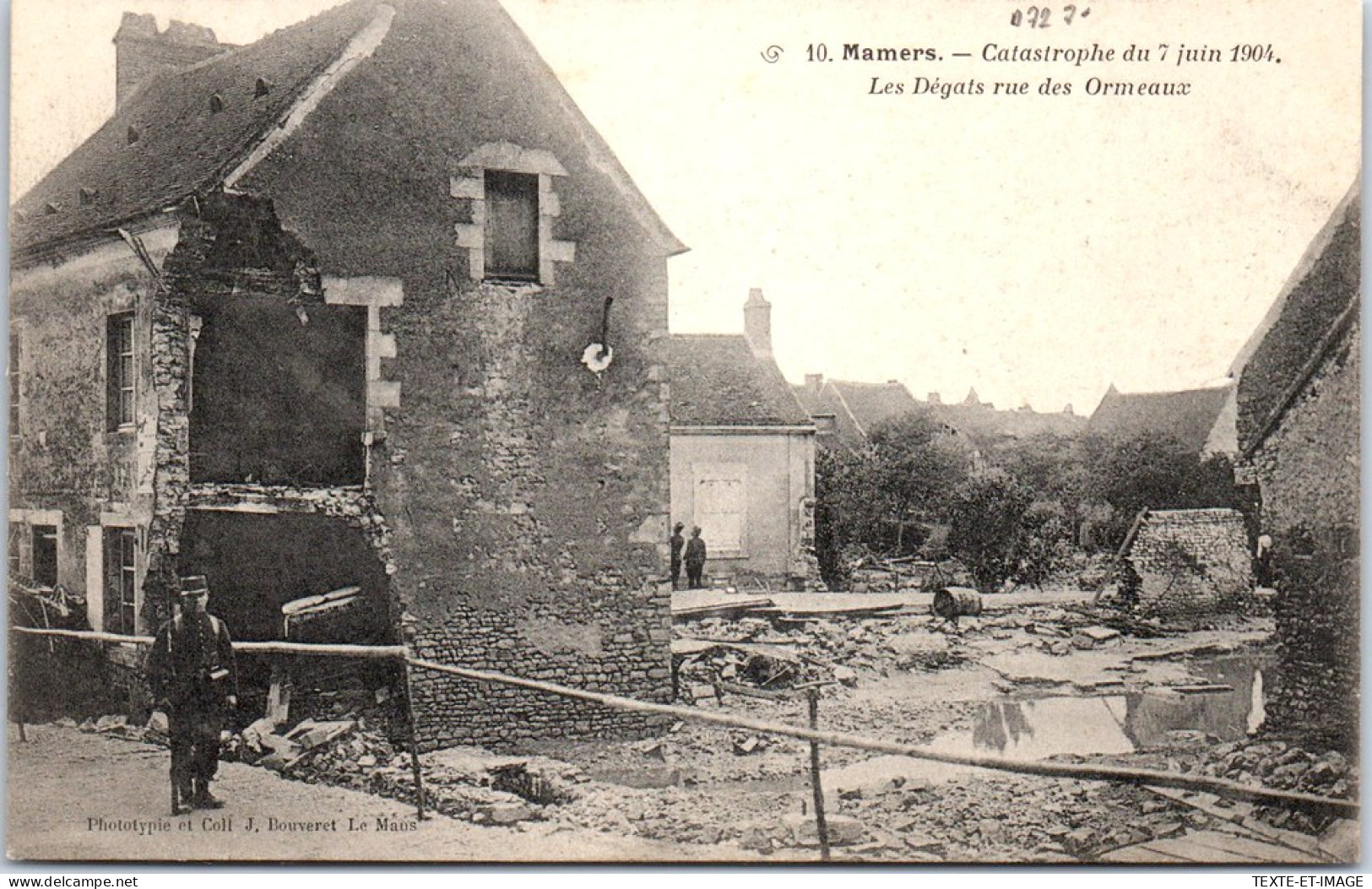 72 MAMERS - Catastrophe De 1904, Degats Rue Des Ormeaux  - Mamers