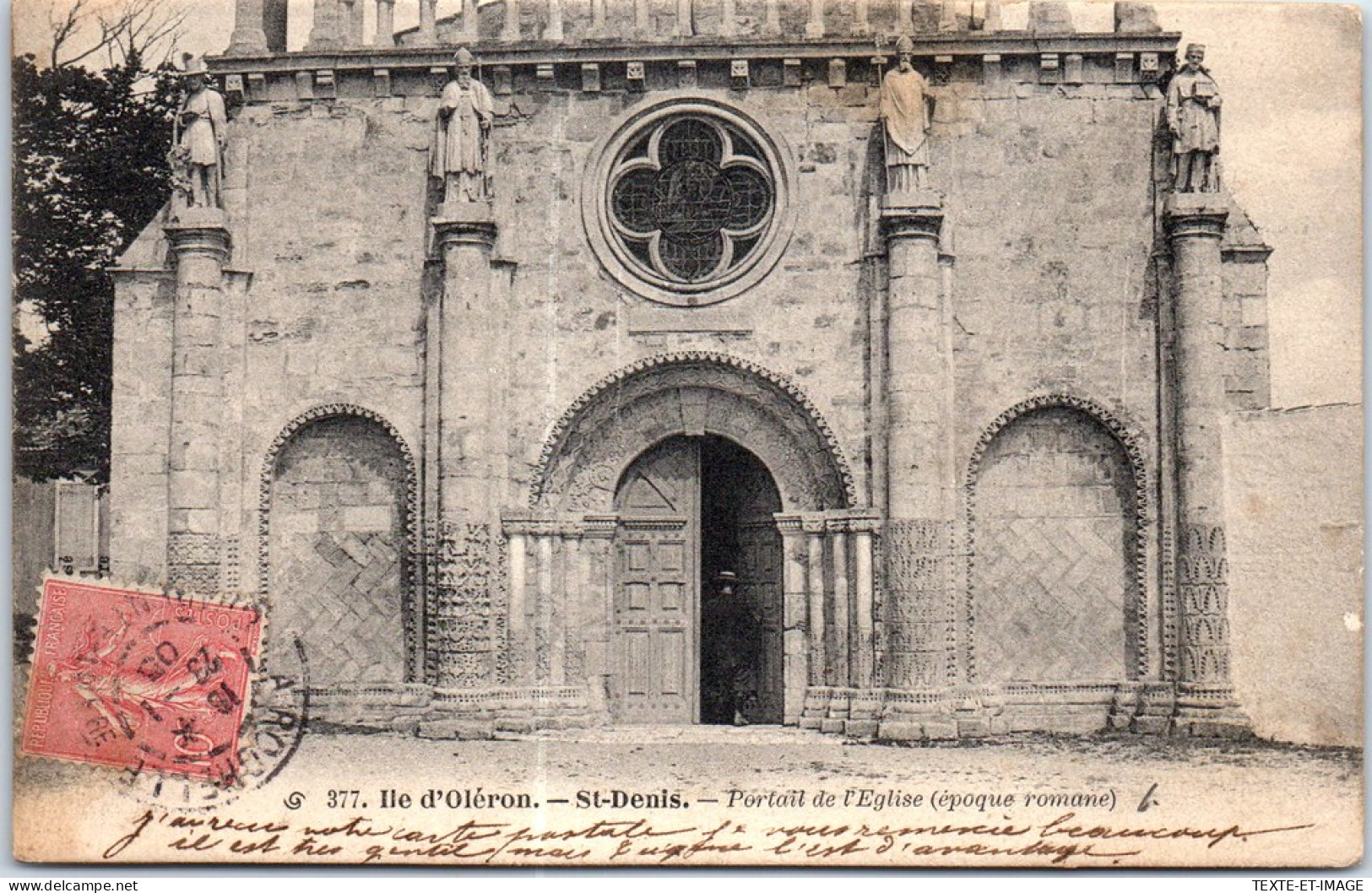 17 ILE D'OLERON - SAINT DENIS - Portail De L'eglise. - Ile D'Oléron