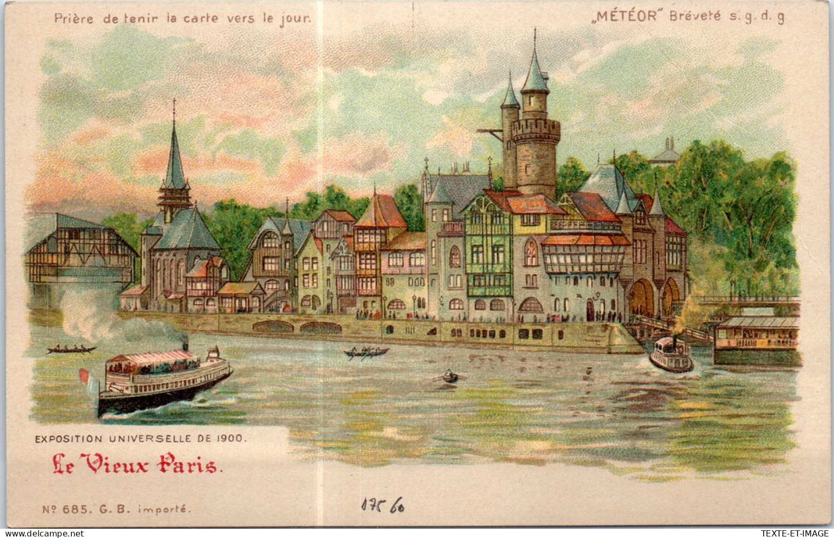 75 PARIS - Exposition 1900, Vue Du Vieux Paris. - Exhibitions