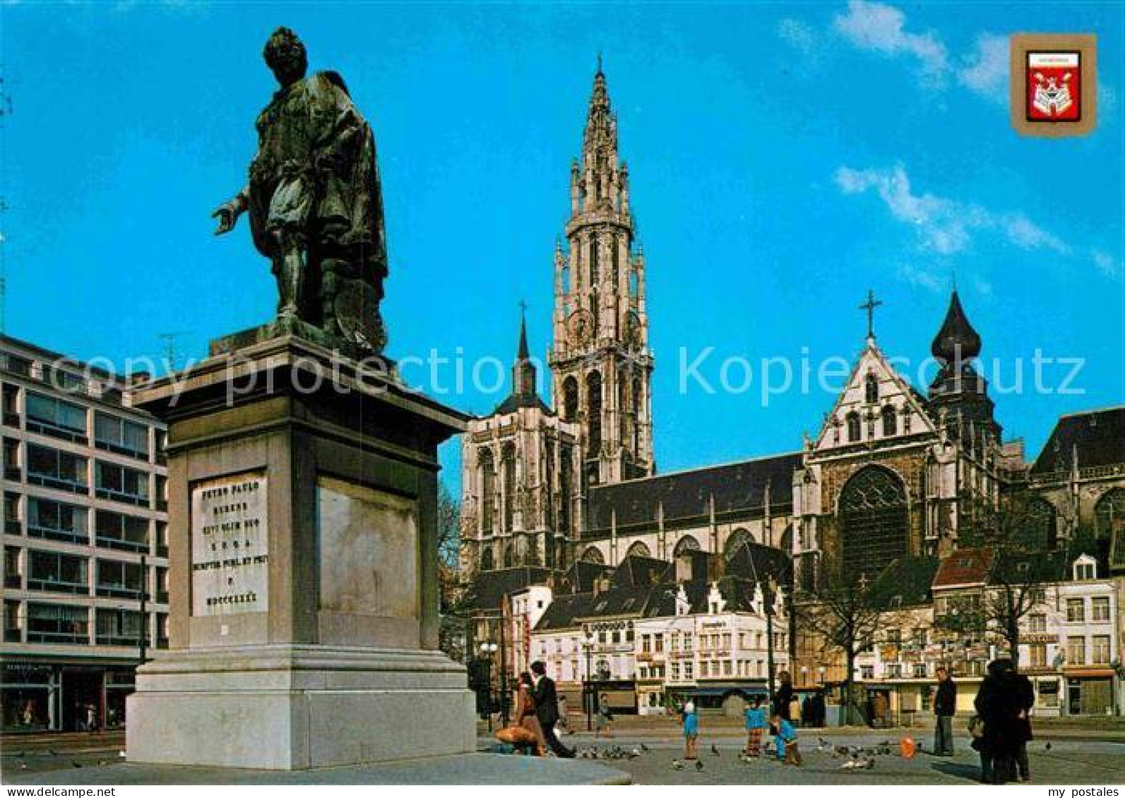 72908323 Antwerpen Anvers Standbeeld P.P. Rubens Kathedraal  - Antwerpen