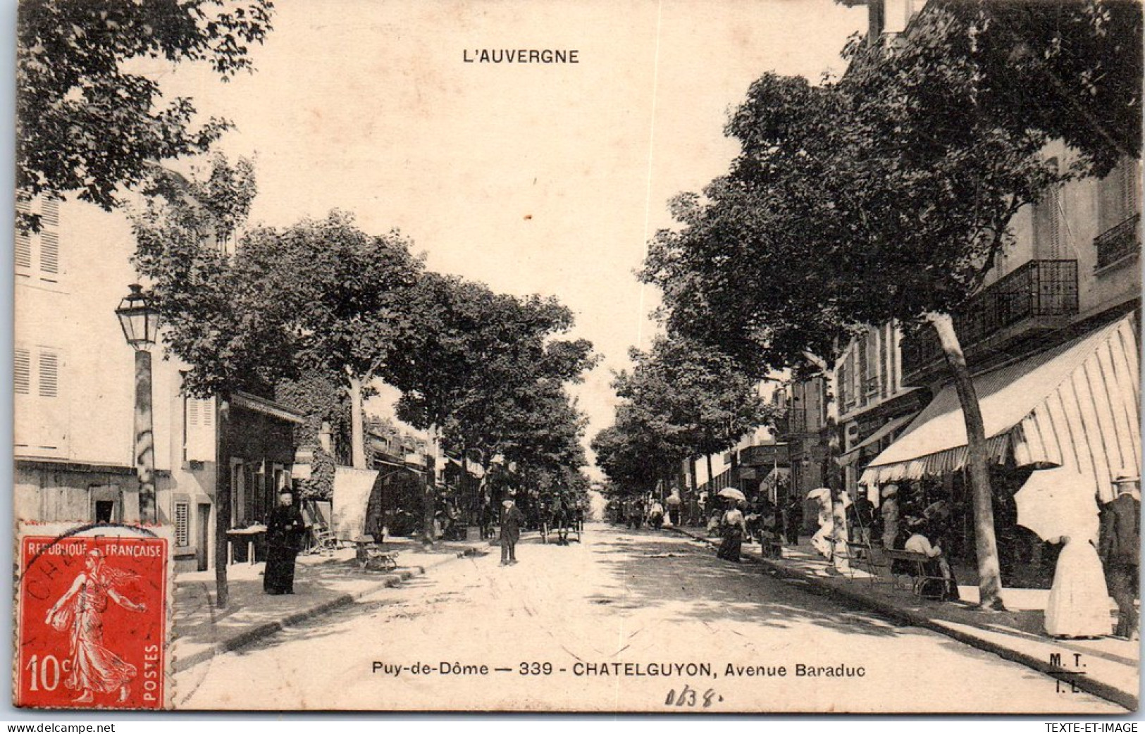 63 CHATELGUYON - Vue De L'avenue Baraduc. - Châtel-Guyon