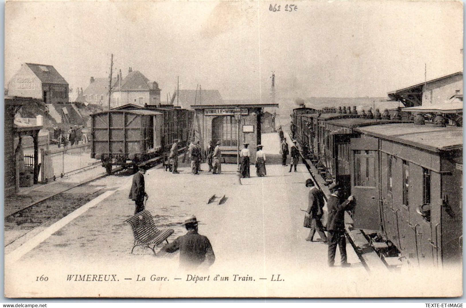 62 WIMEREUX - La Gare, Le Depart D'un Train. - Autres & Non Classés