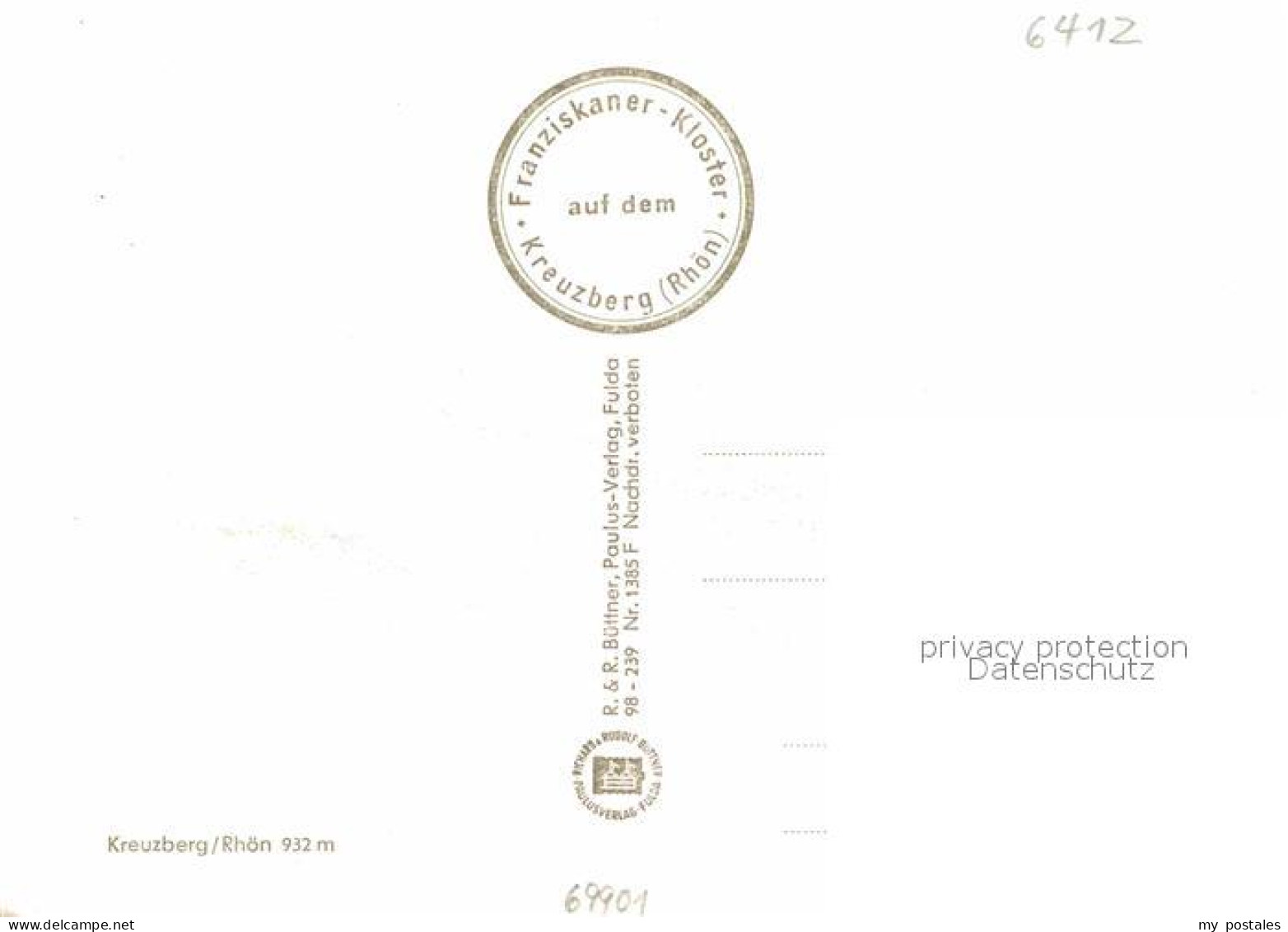 72908106 Kreuzberg Rhoen Franziskaner-Kloster Kreuzberg Rhoen - Andere & Zonder Classificatie