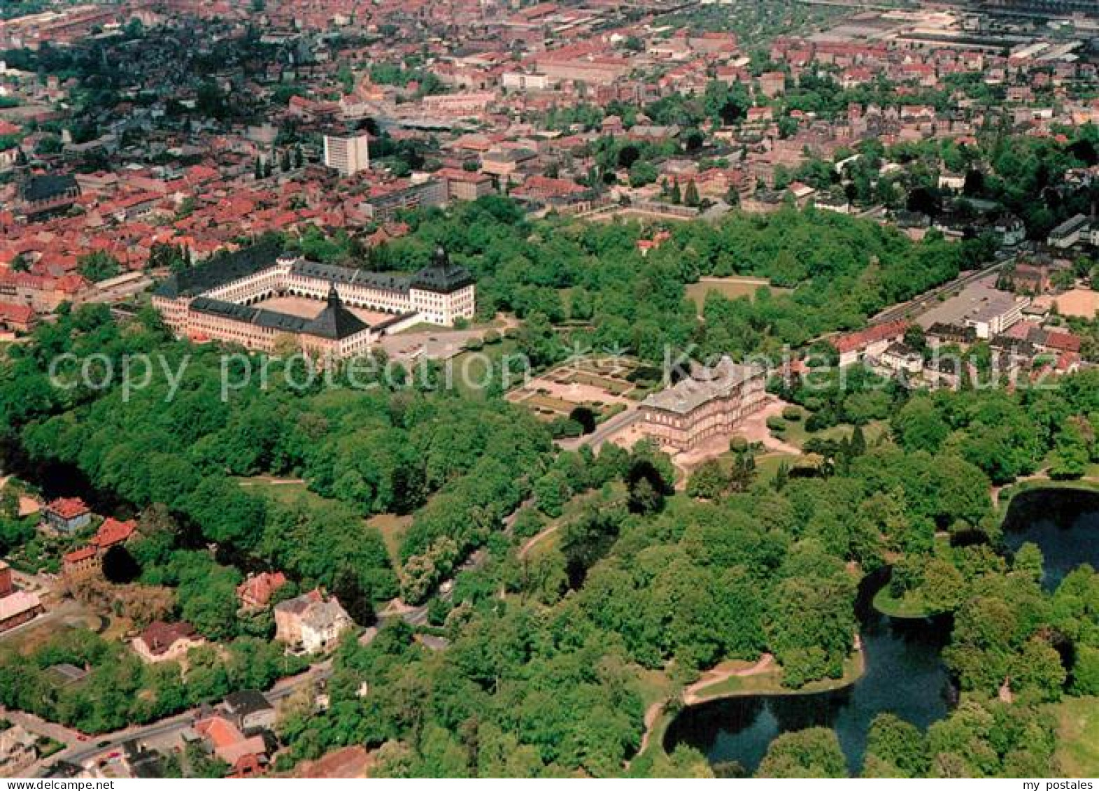 72908024 Gotha Thueringen Schloss Friedenstein Museum Der Natur Fliegeraufnahme  - Gotha