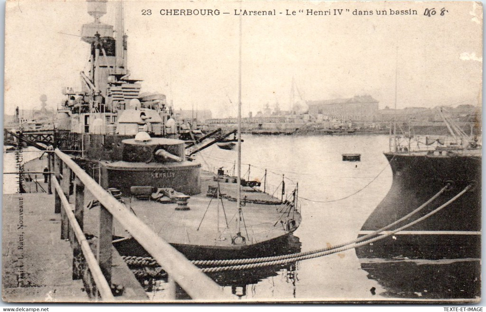 50 CHERBOURG - L'arsenal, Le HENRI IV Dans Le Bassin. - Cherbourg