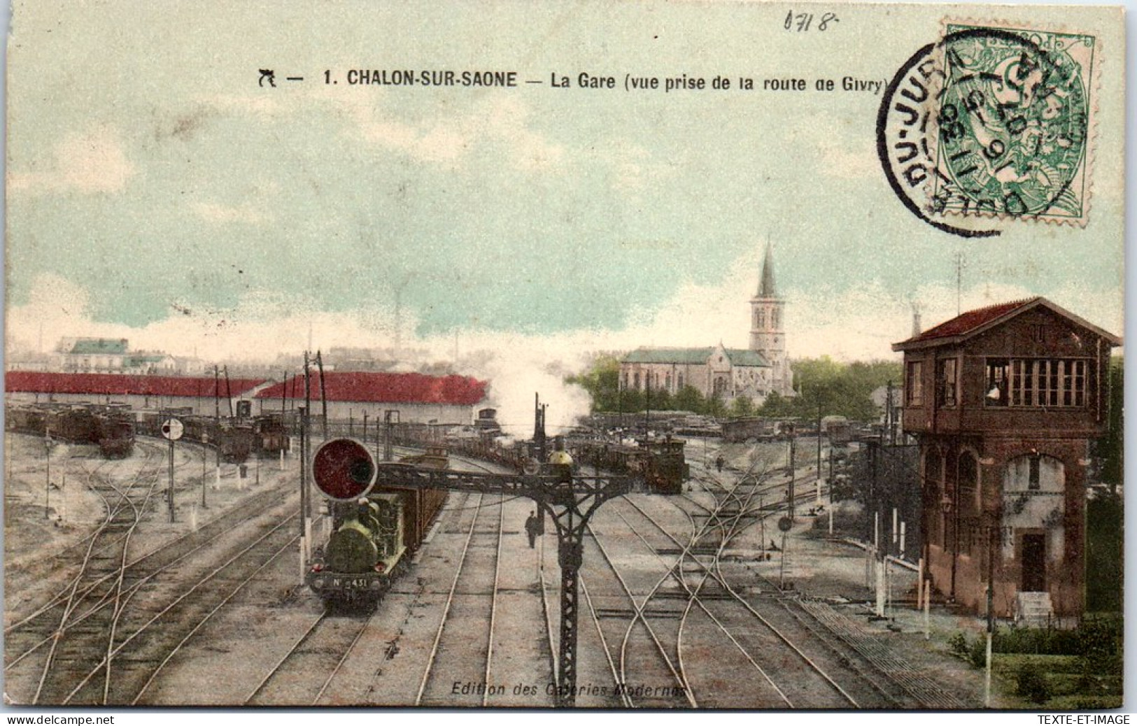 71 CHALON SUR SAONE - La Gare Prise De La Route De Givry  - Chalon Sur Saone