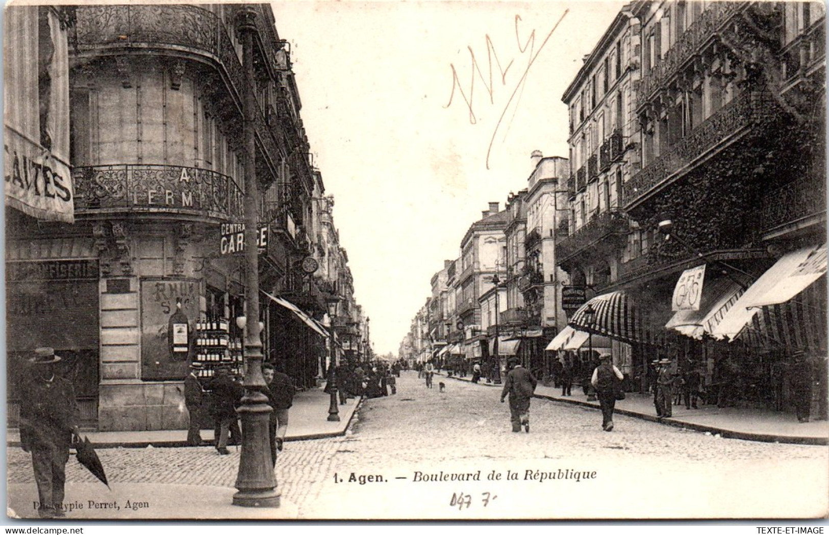 47 AGEN - Le Boulevard De La Republique. - Agen