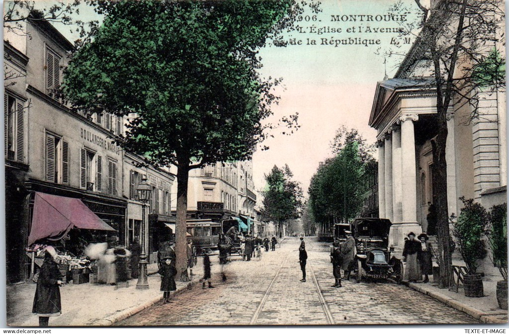 92 MONTROUGE - L'eglise & Avenue De La Republique  - Montrouge