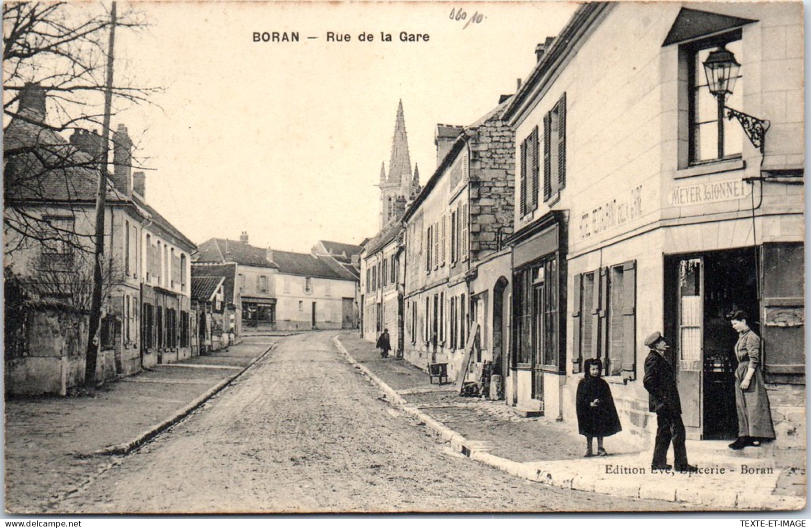 60 BORAN - Vue De La Rue De La Gare. - Boran-sur-Oise