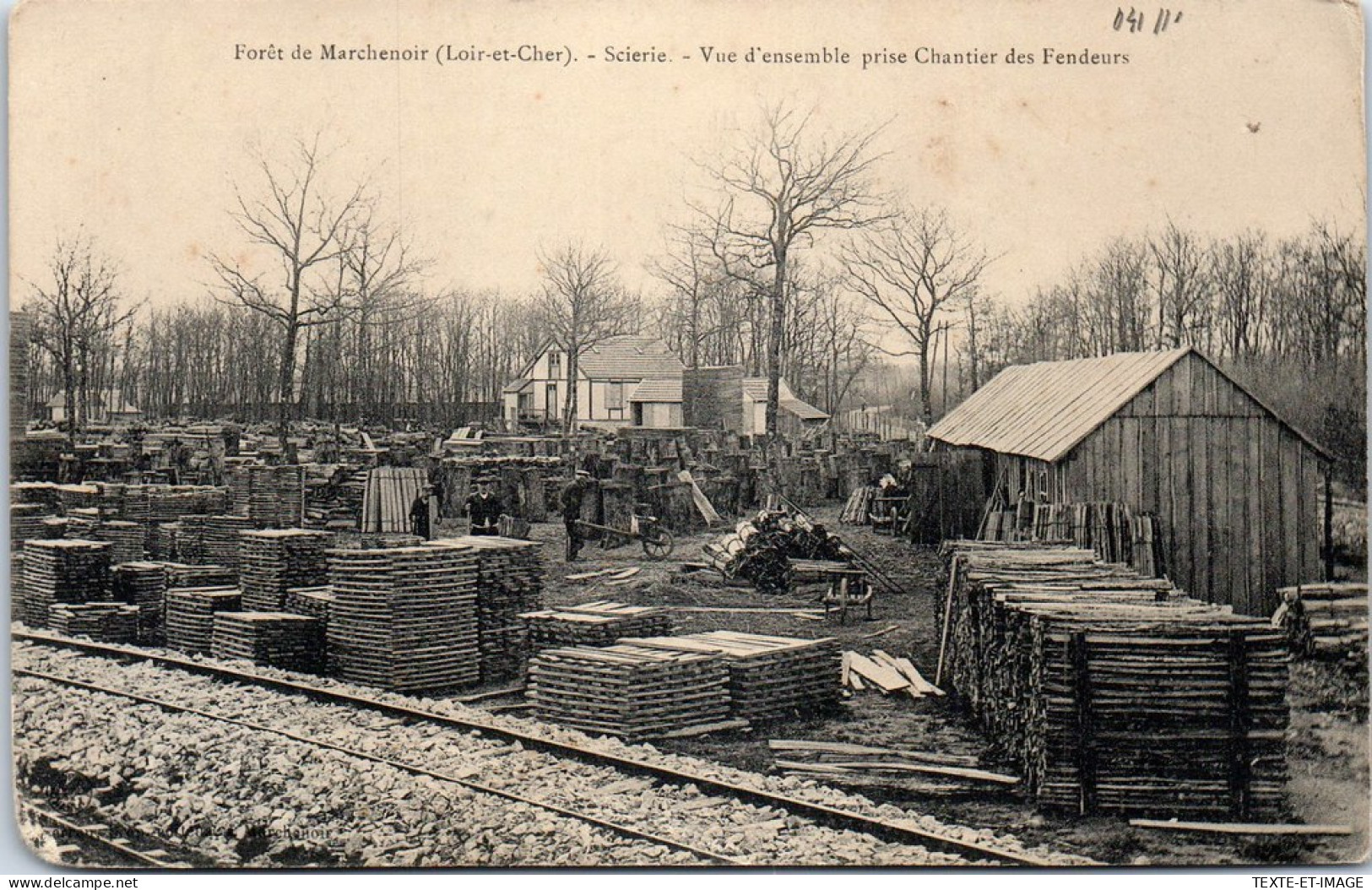 41 MARCHENOIR - La Scierie, Vue Generale Chantier Des Fendeurs  - Marchenoir