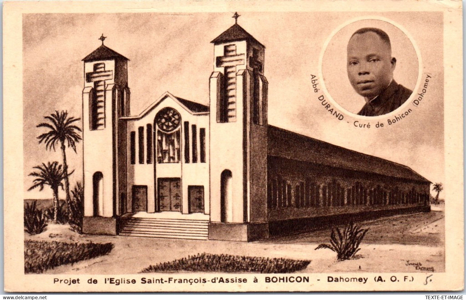DAHOMEY - BOHICON - Projet D'eglise  - Dahomey