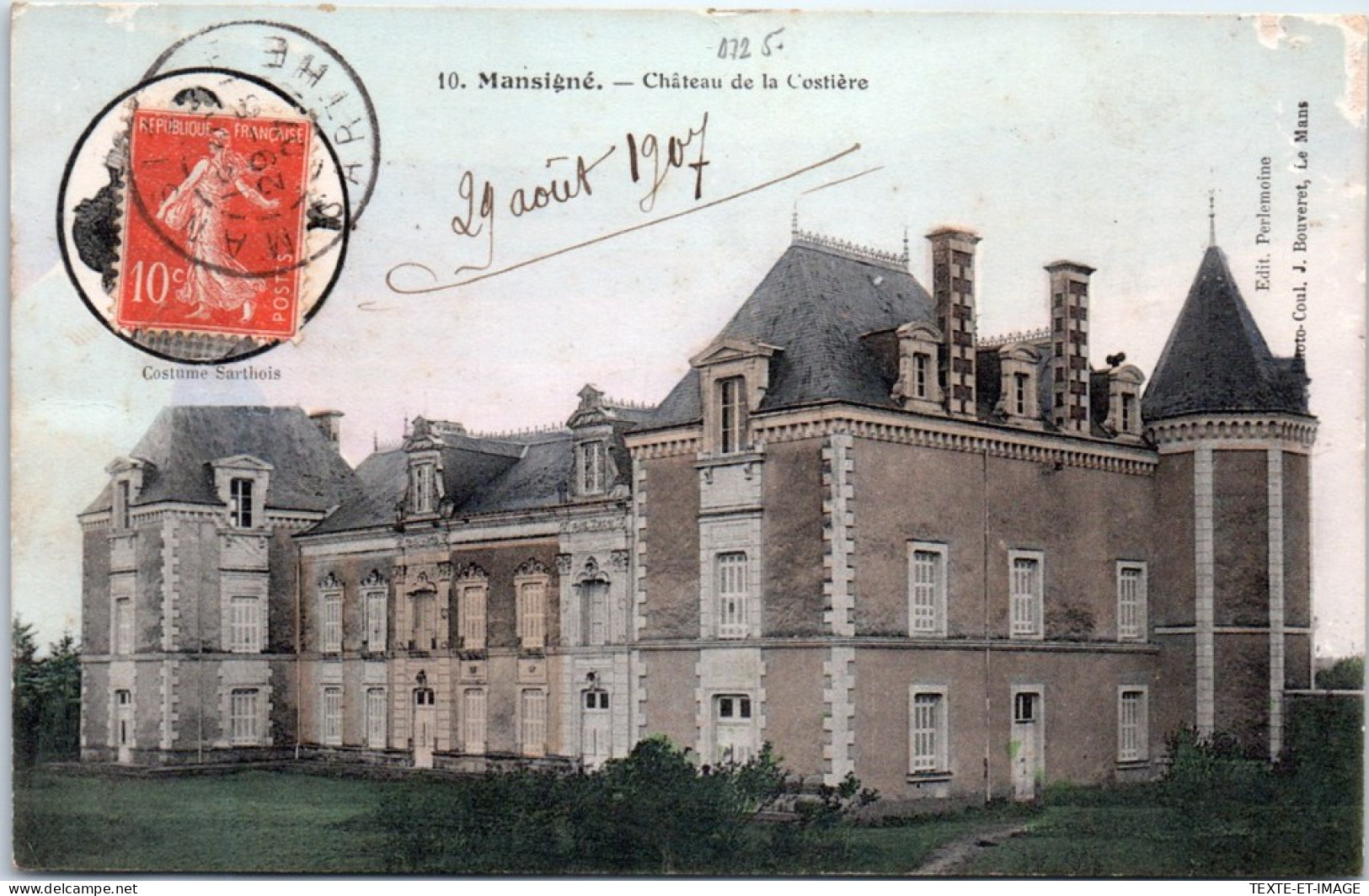 72 MANSIGNE - Le CHATEAUde La Costiere. - Andere & Zonder Classificatie