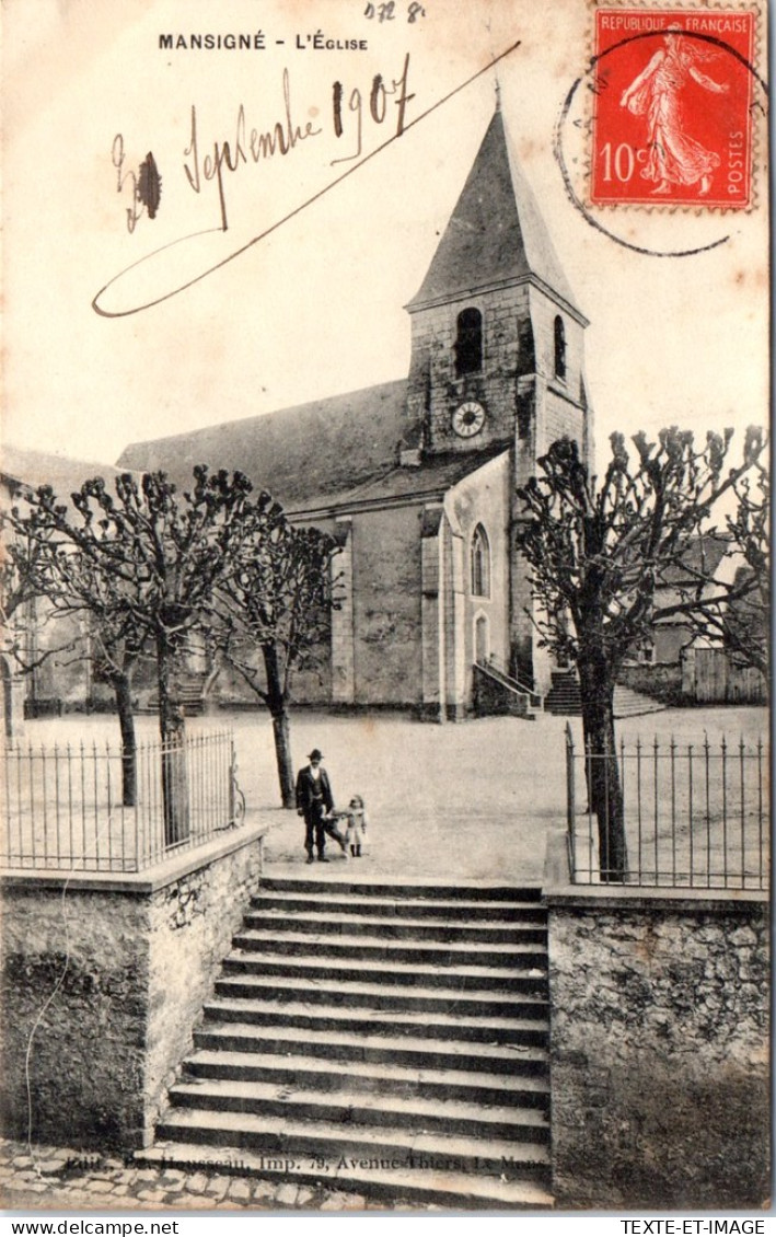 72 MANSIGNE - L'eglise  - Sonstige & Ohne Zuordnung