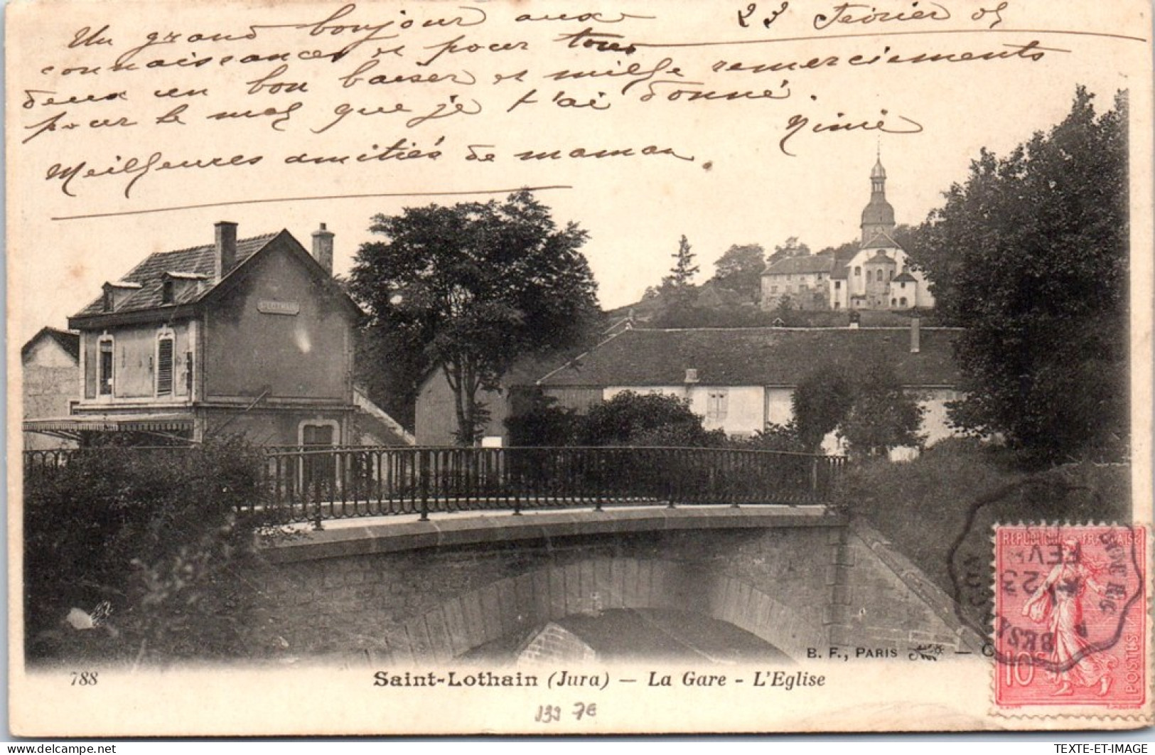 39 SAINT LOTHAIN - La Gare, L'eglise  - Other & Unclassified