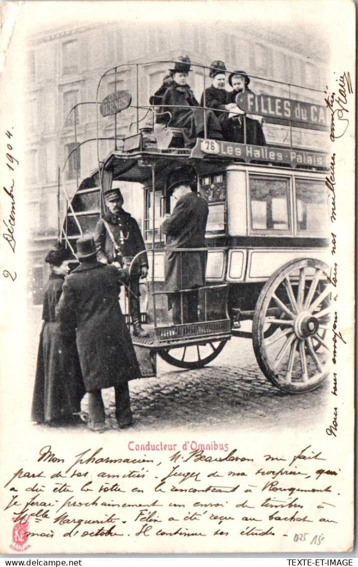 75 PARIS - Type De Conducteur D'omnibus  - Other & Unclassified