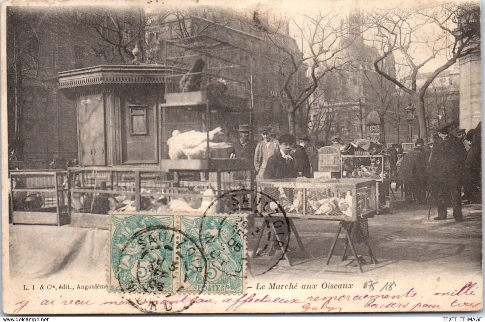 75 PARIS - Le Marche Aux Oiseaux, (decollement) - Other & Unclassified