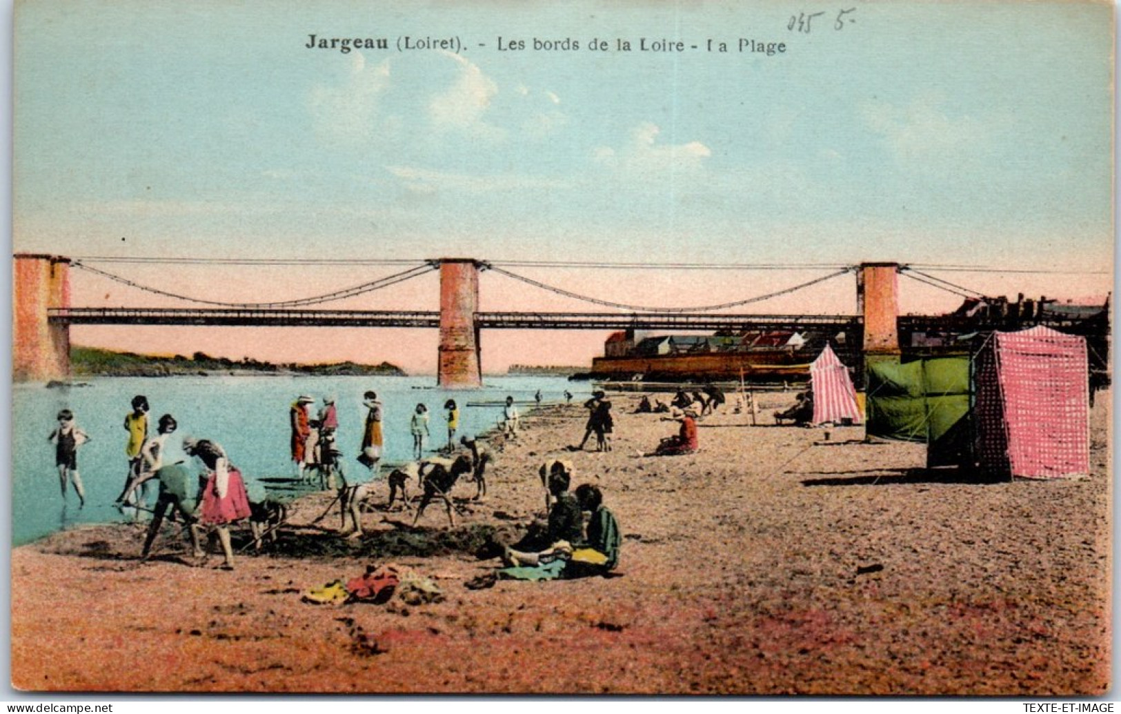 45 JARGEAU - Les Bords De La Loire, La Plage.  - Jargeau
