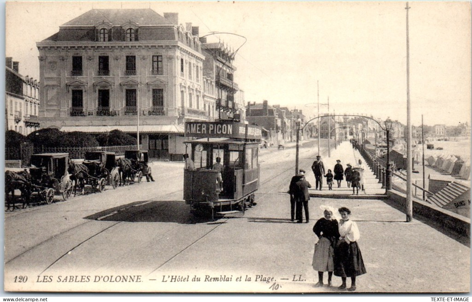 85 LES SABLES D'OLONNE - Hotel Du Remblai & La Plage (tramway) - Sables D'Olonne