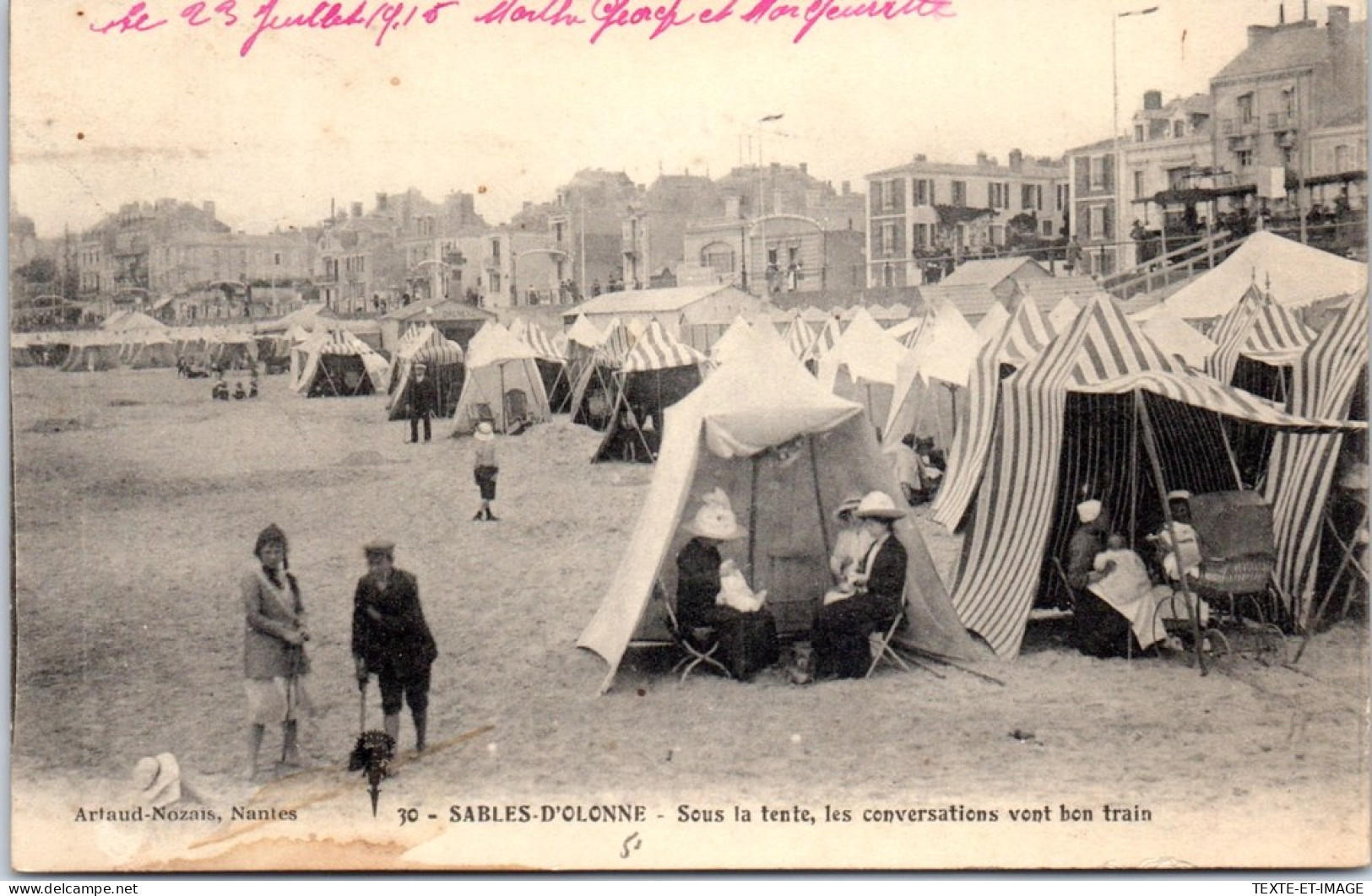 85 LES SABLES D'OLONNE - Conversation Sous Les Tentes  - Sables D'Olonne