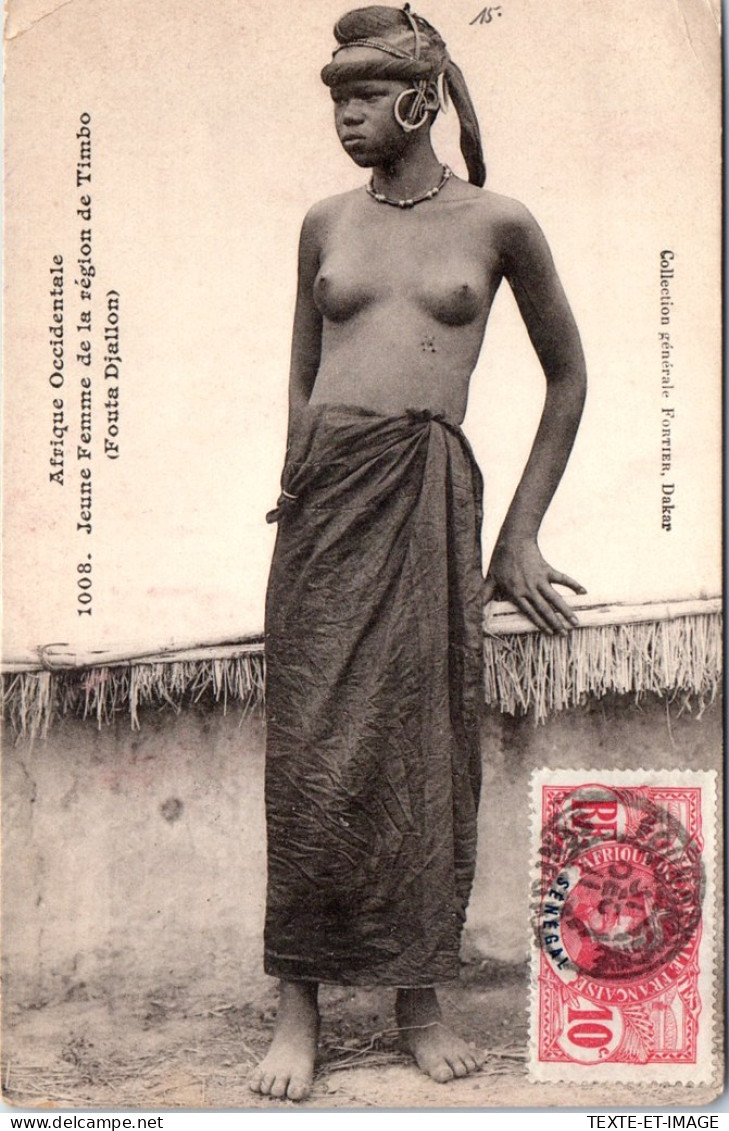 AFRIQUE OCCIDENTALE - Jeune Femme De Timbo - Sin Clasificación
