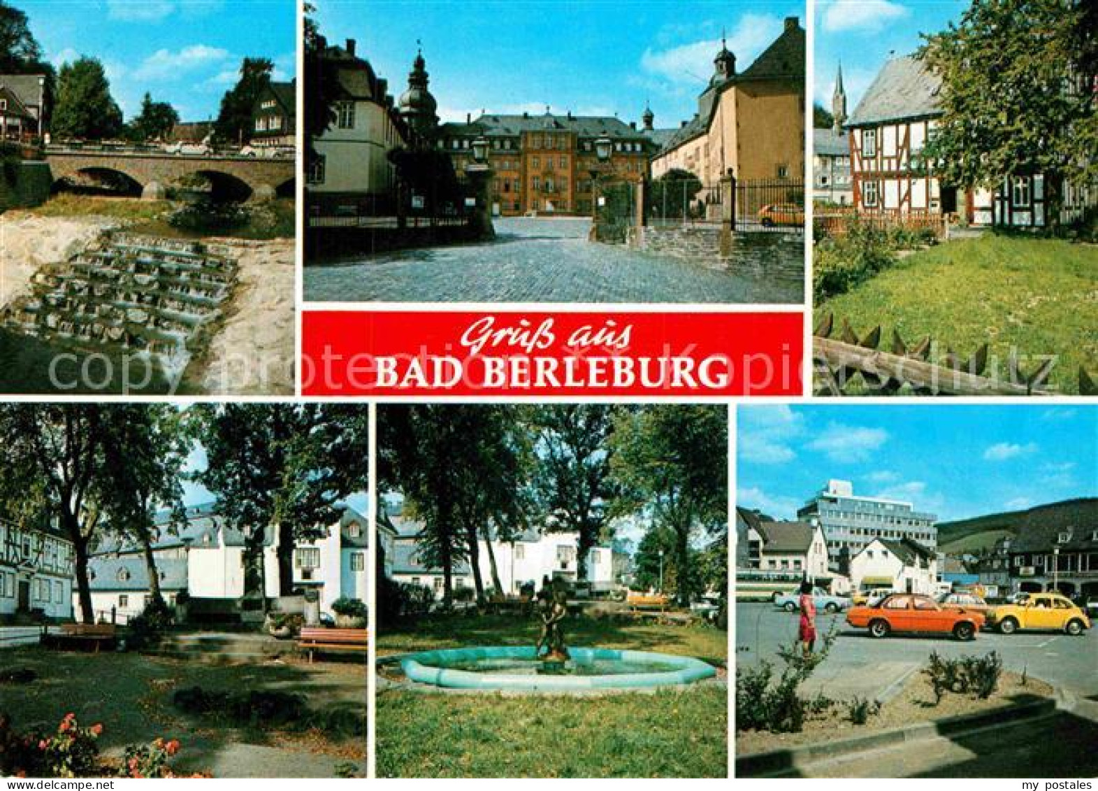 72907375 Bad Berleburg Platz Brunnen Schloss Wehr  Bad Berleburg - Bad Berleburg