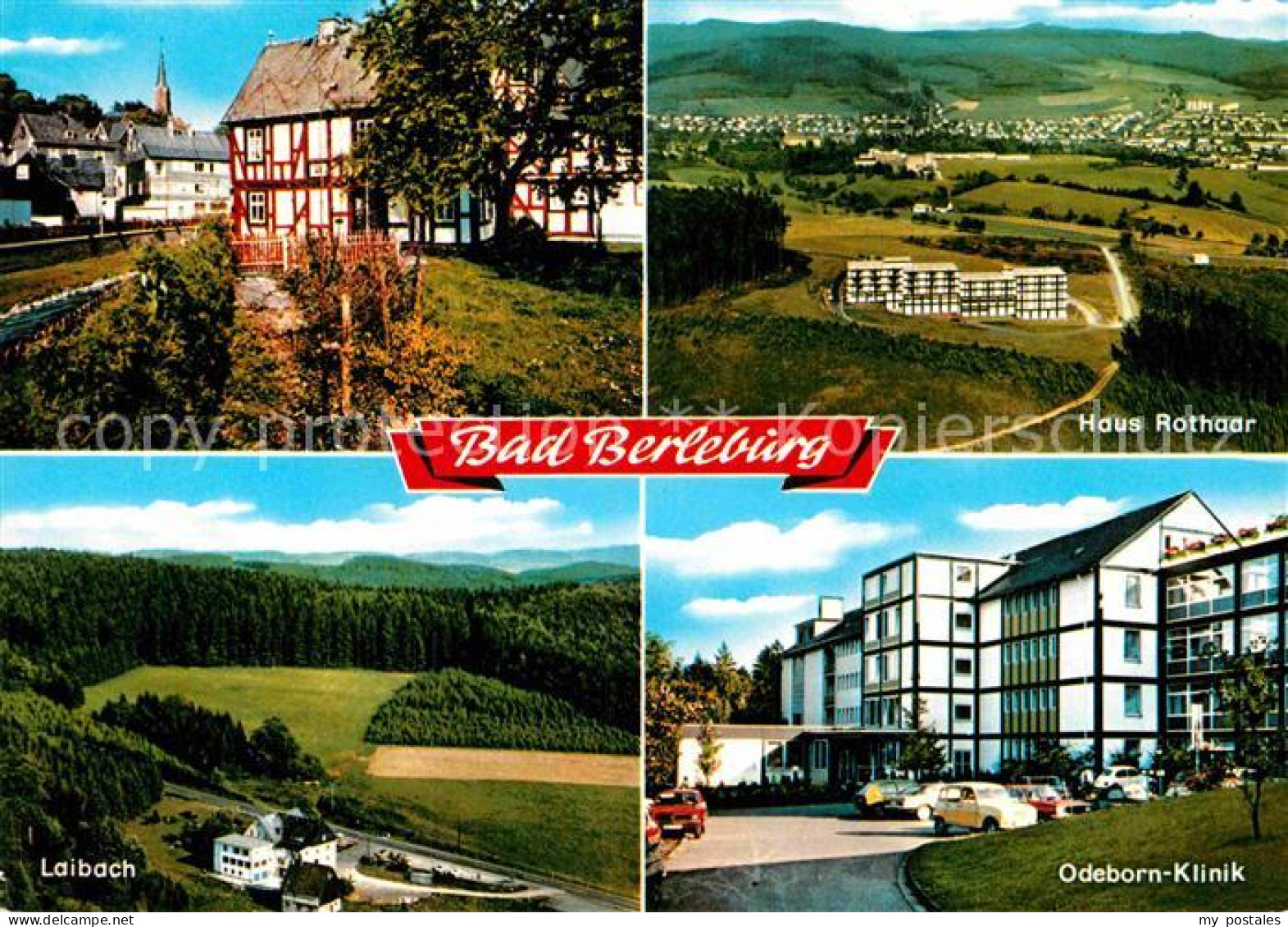 72907374 Bad Berleburg Fliegeraufnahme Haus Rothaar Laibach Odeborn Klinik Teila - Bad Berleburg