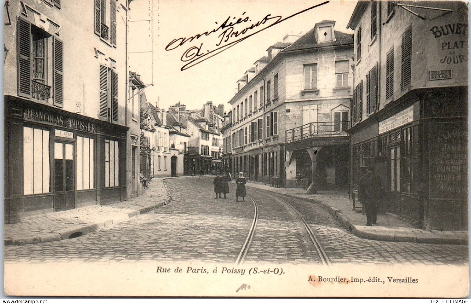 78  POISSY - Perspective De La Rue De Paris  - Poissy